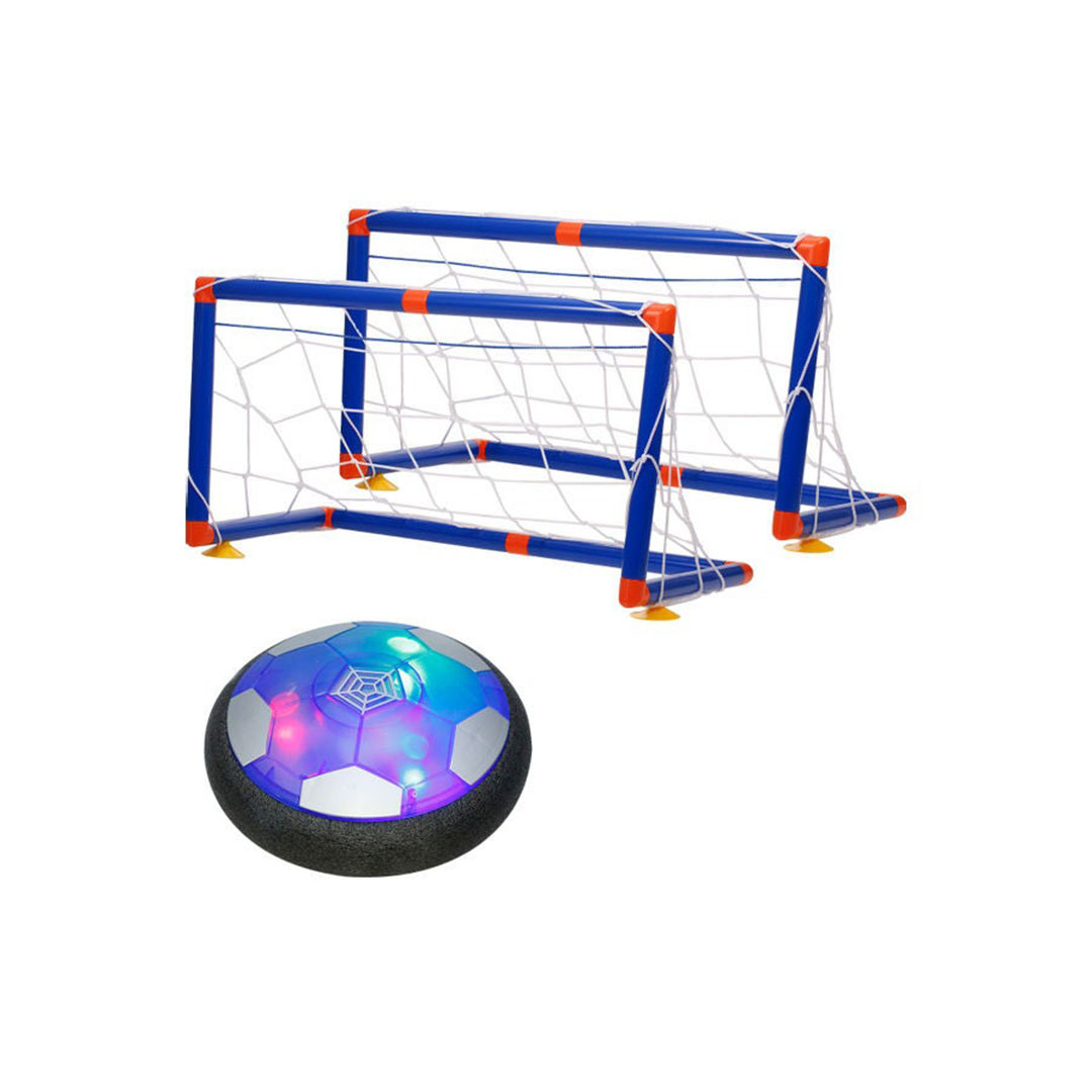 كرة دائرية بضوء LED مع مرمى للأطفال