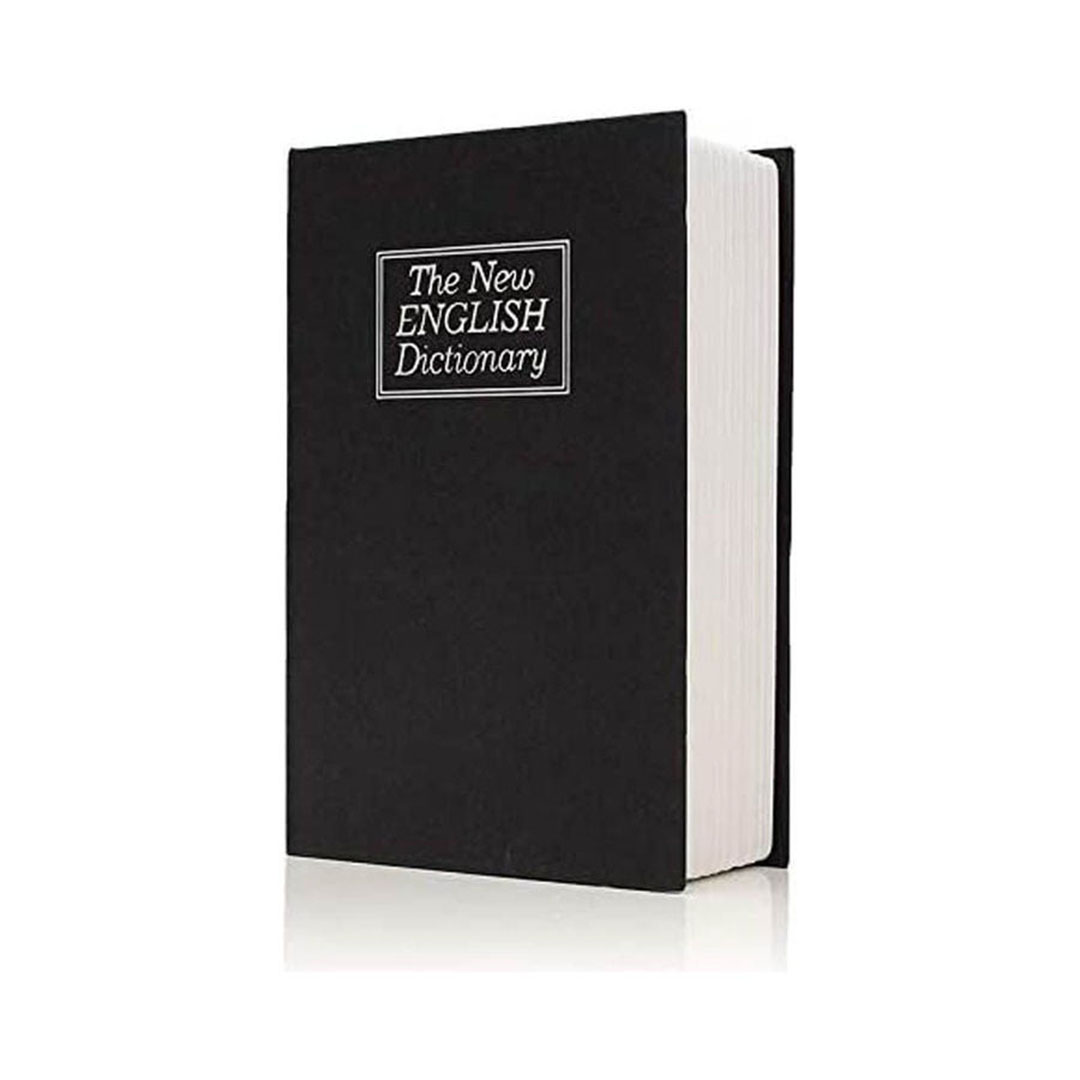 صندوق أمان شكل كتاب - أسود