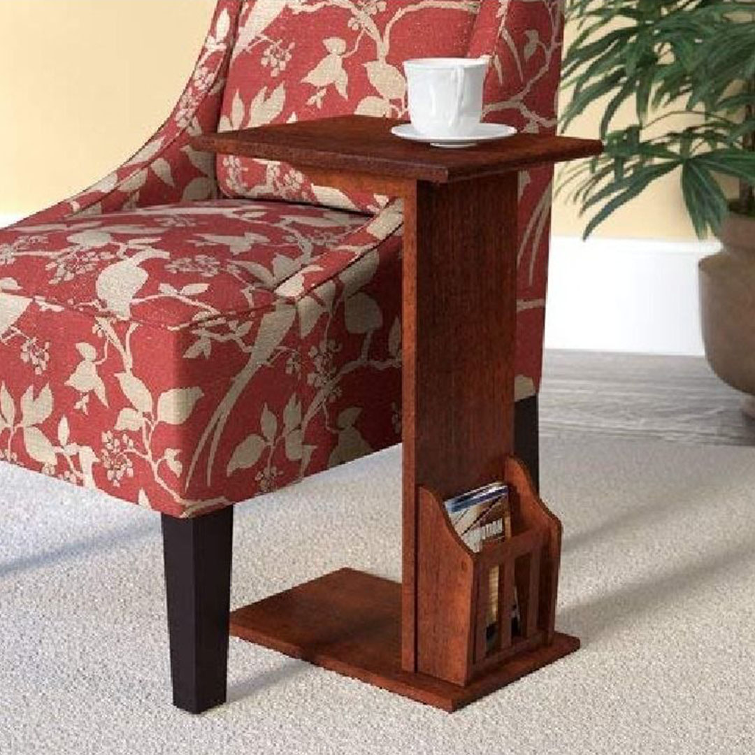 ترابيزة خشب جانبية - بني