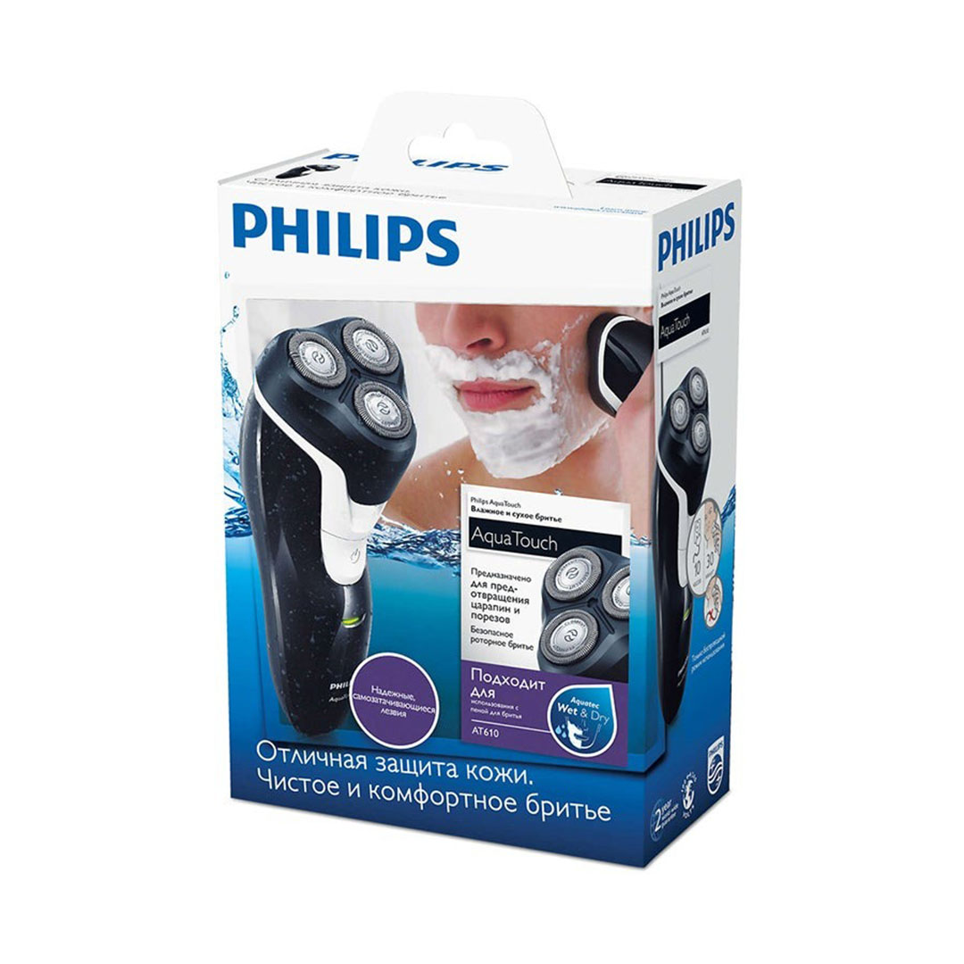 AT610 ماكينة حلاقة قابلة للشحن - أسود