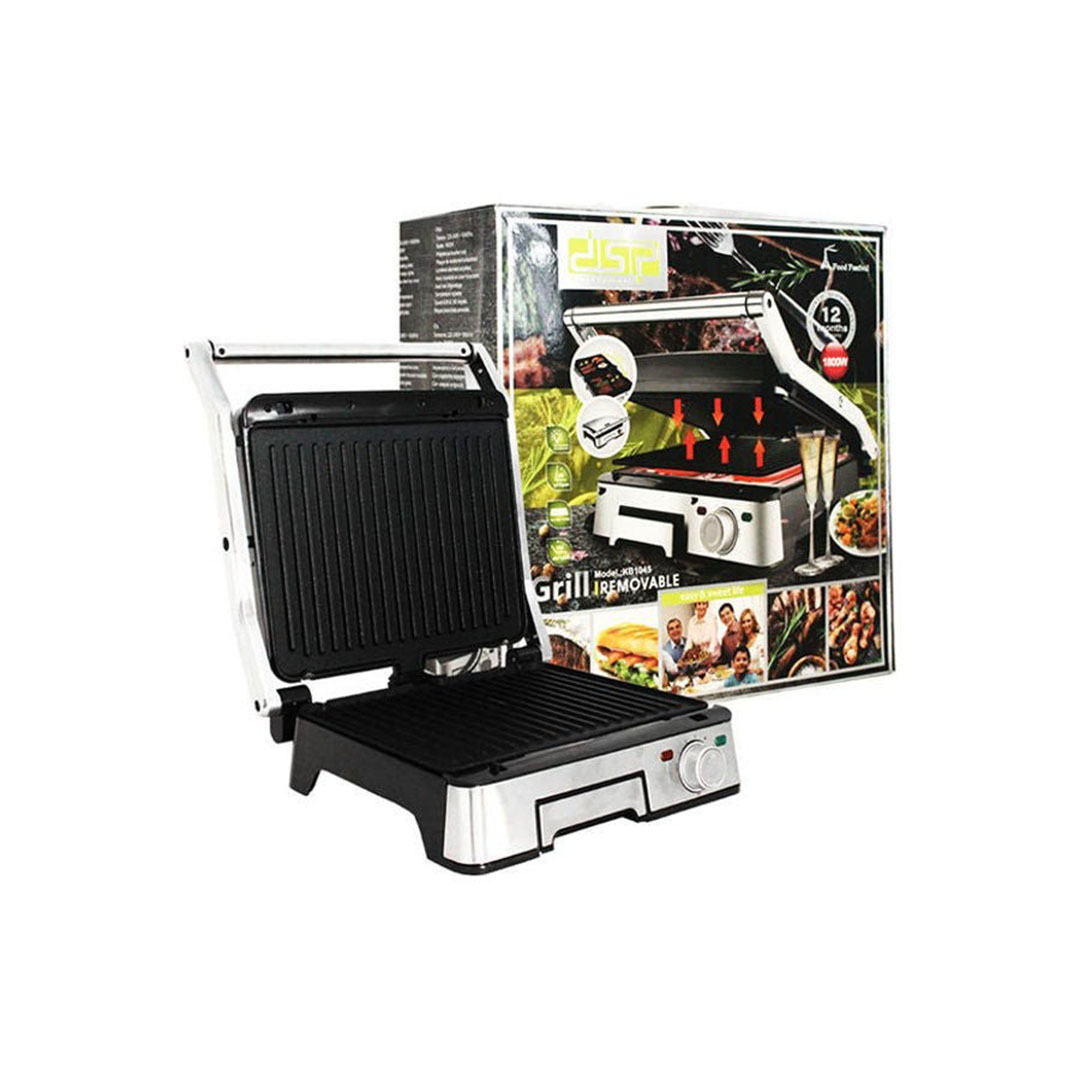 kb1045 جهاز صنع السندوتشات - 1800 وات - فضي