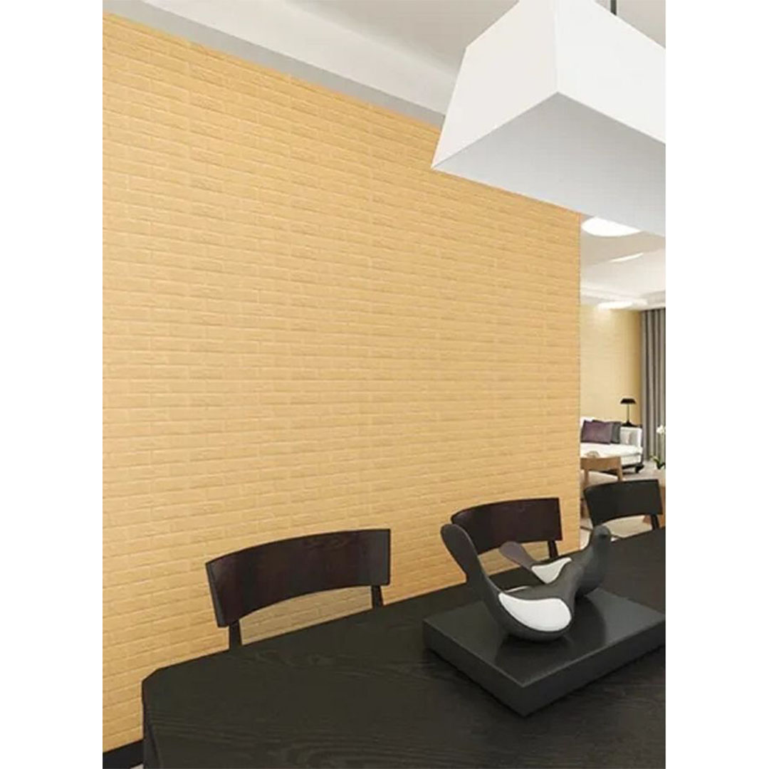 بديل سيراميك 3D شكل حجر - 10 قطع - أصفر