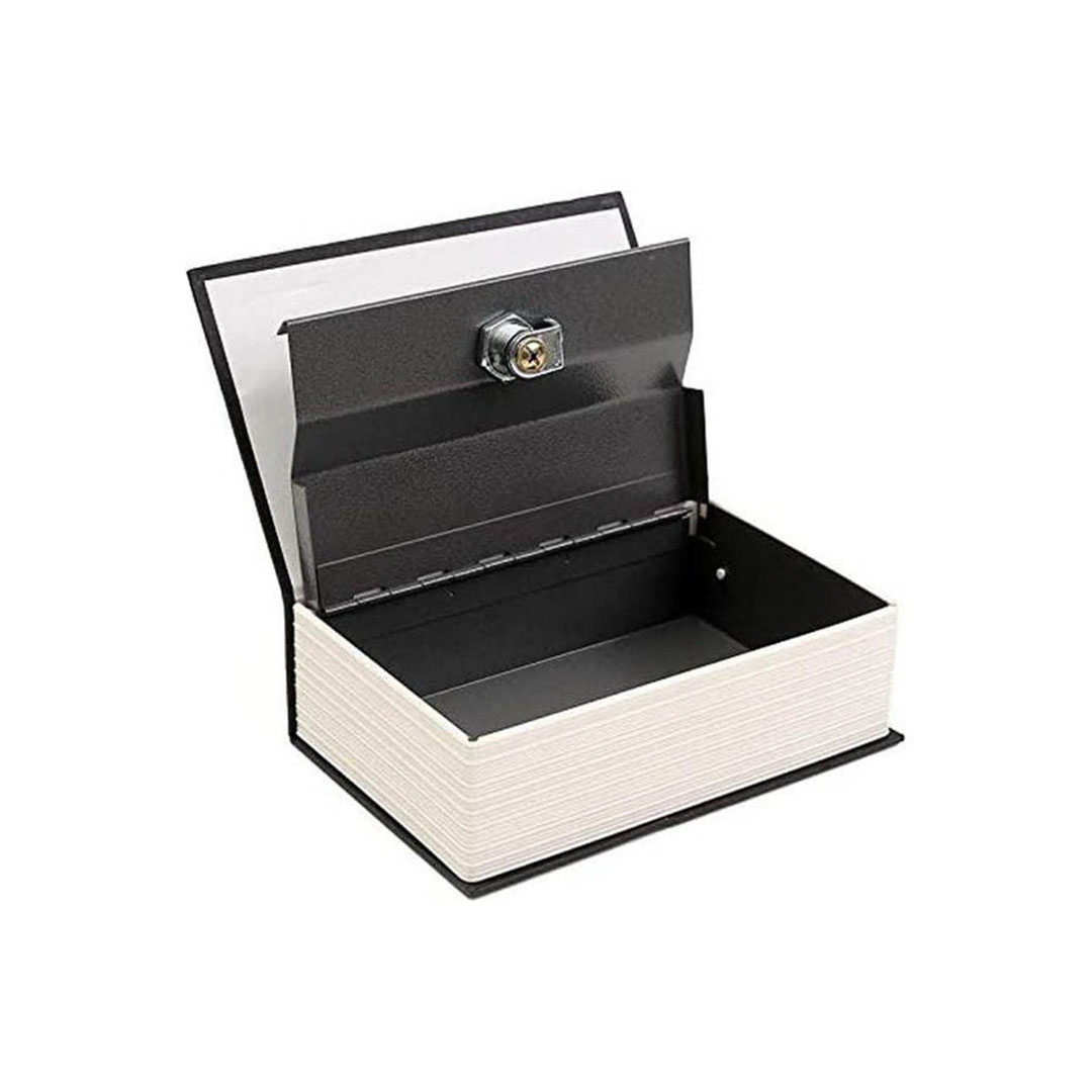 صندوق أمان شكل كتاب - أسود