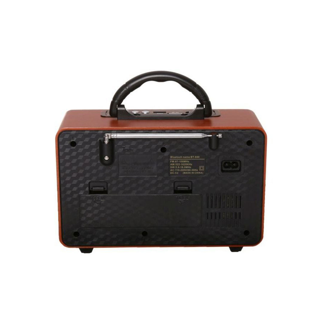 M-112BT راديو لاسلكي مزود بجهاز تحكم - بني