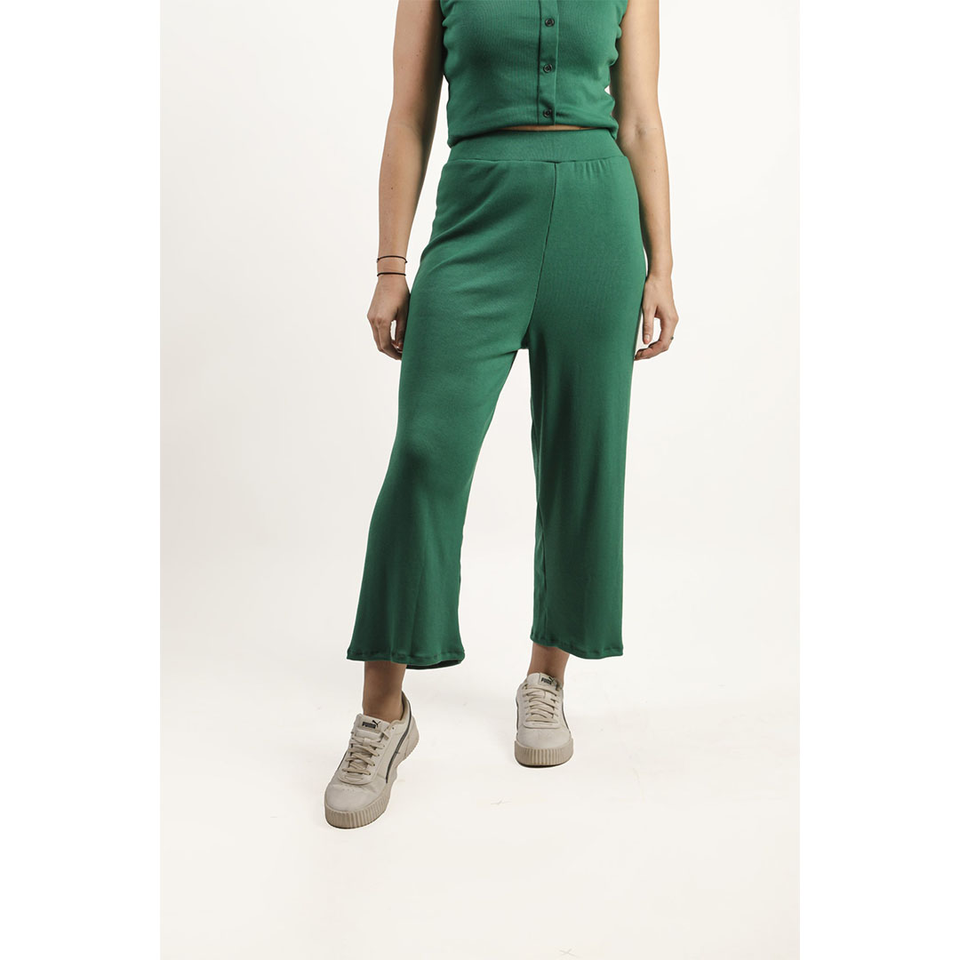 بنطلون برجل واسعة حريمي - أخضر