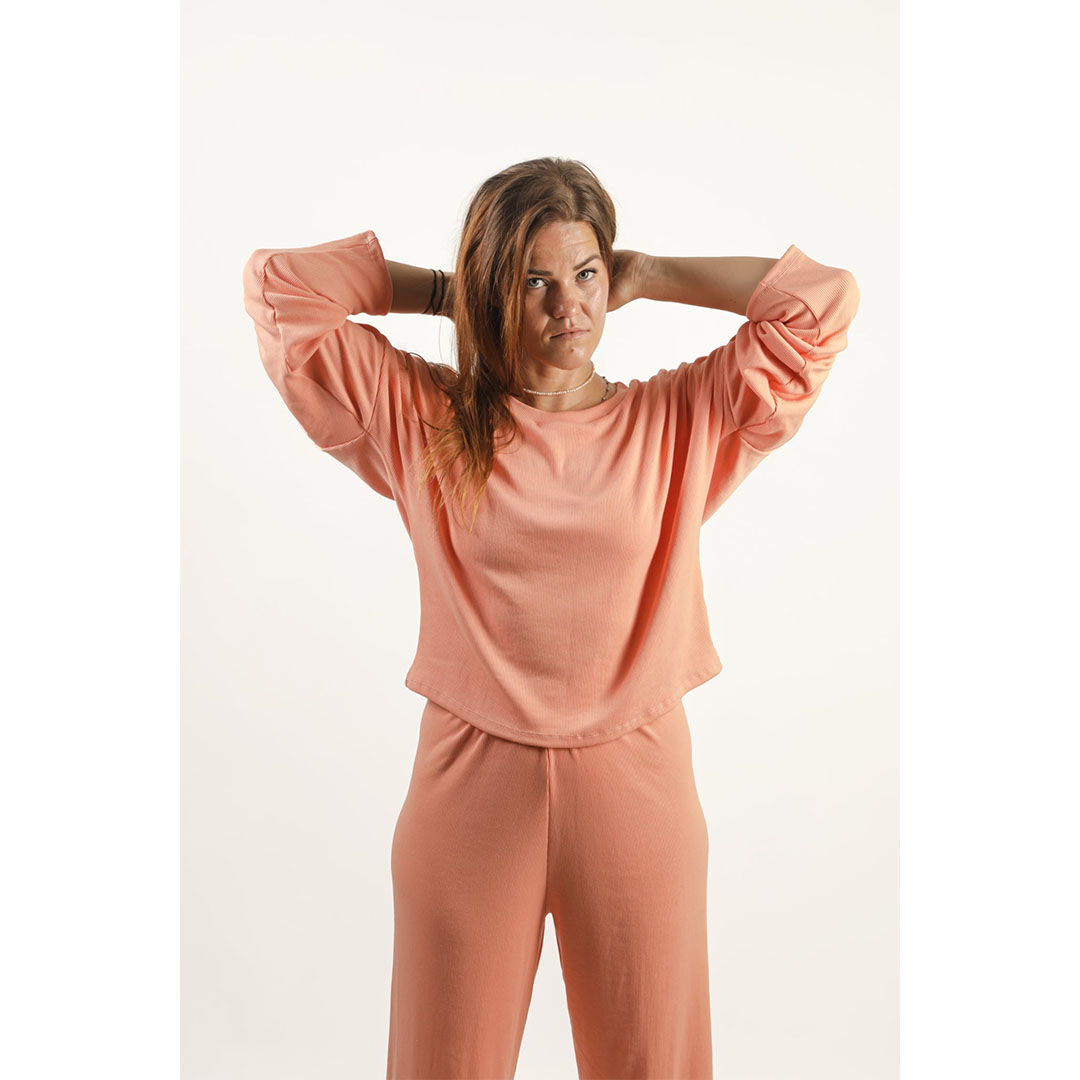 تيشيرت بكم طويل حريمي - سيمون