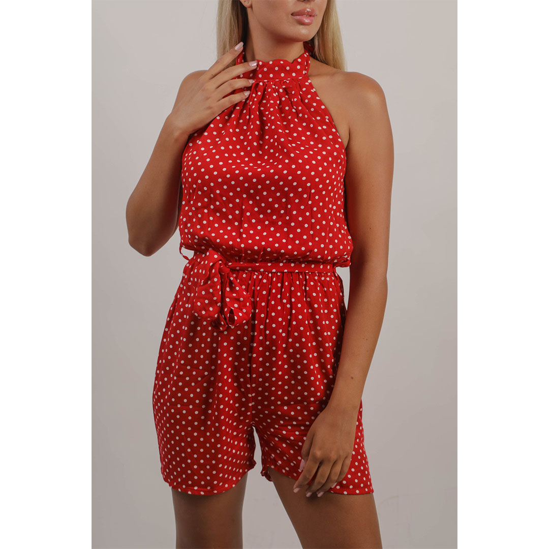 سالوبيت شورت حريمي - أحمر