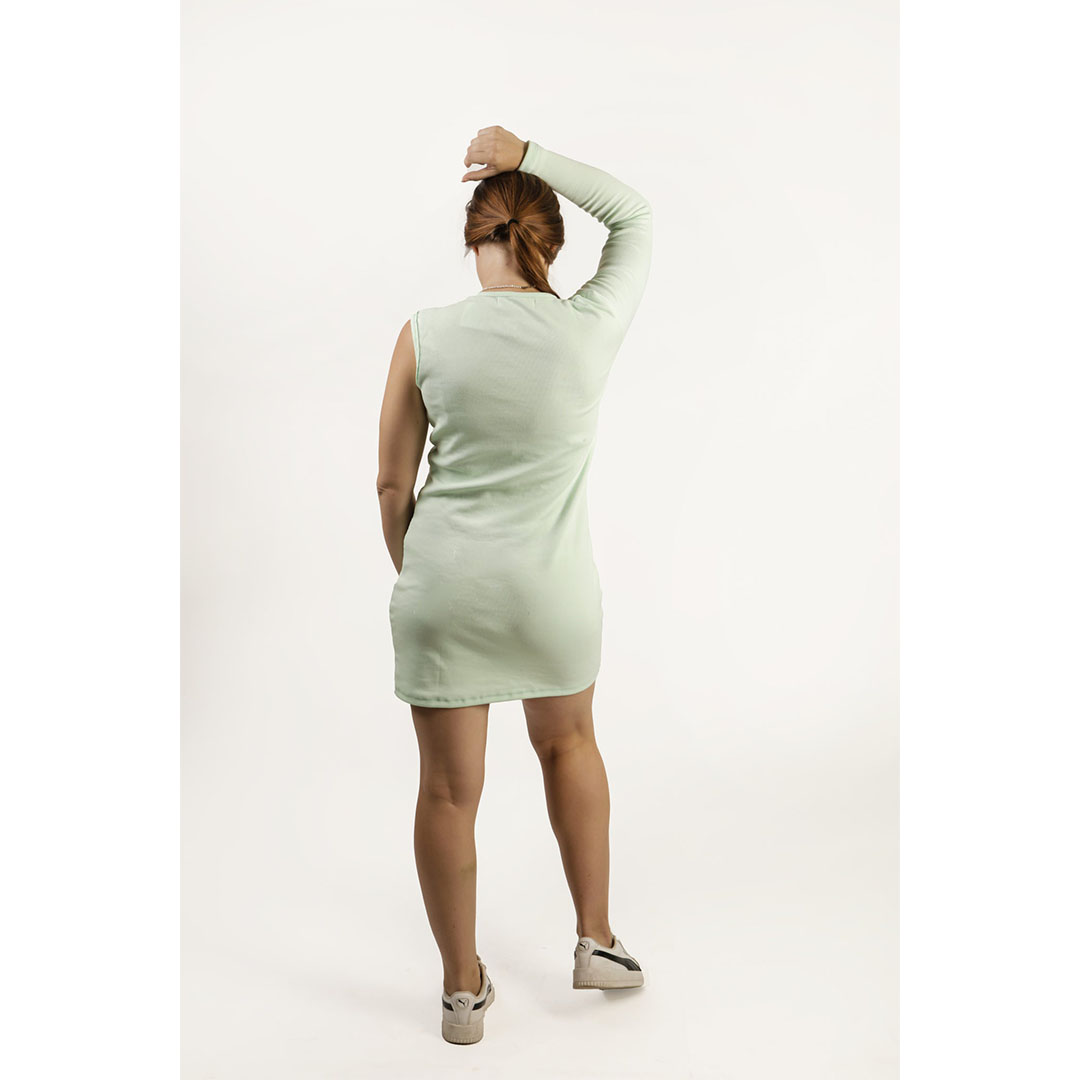 فستان قصير كم واحد حريمي - فسدقي فاتح