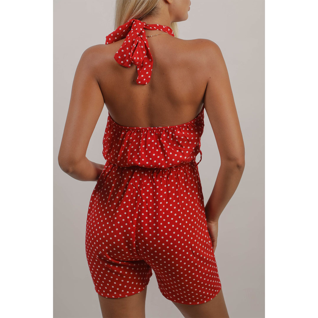 سالوبيت شورت حريمي - أحمر