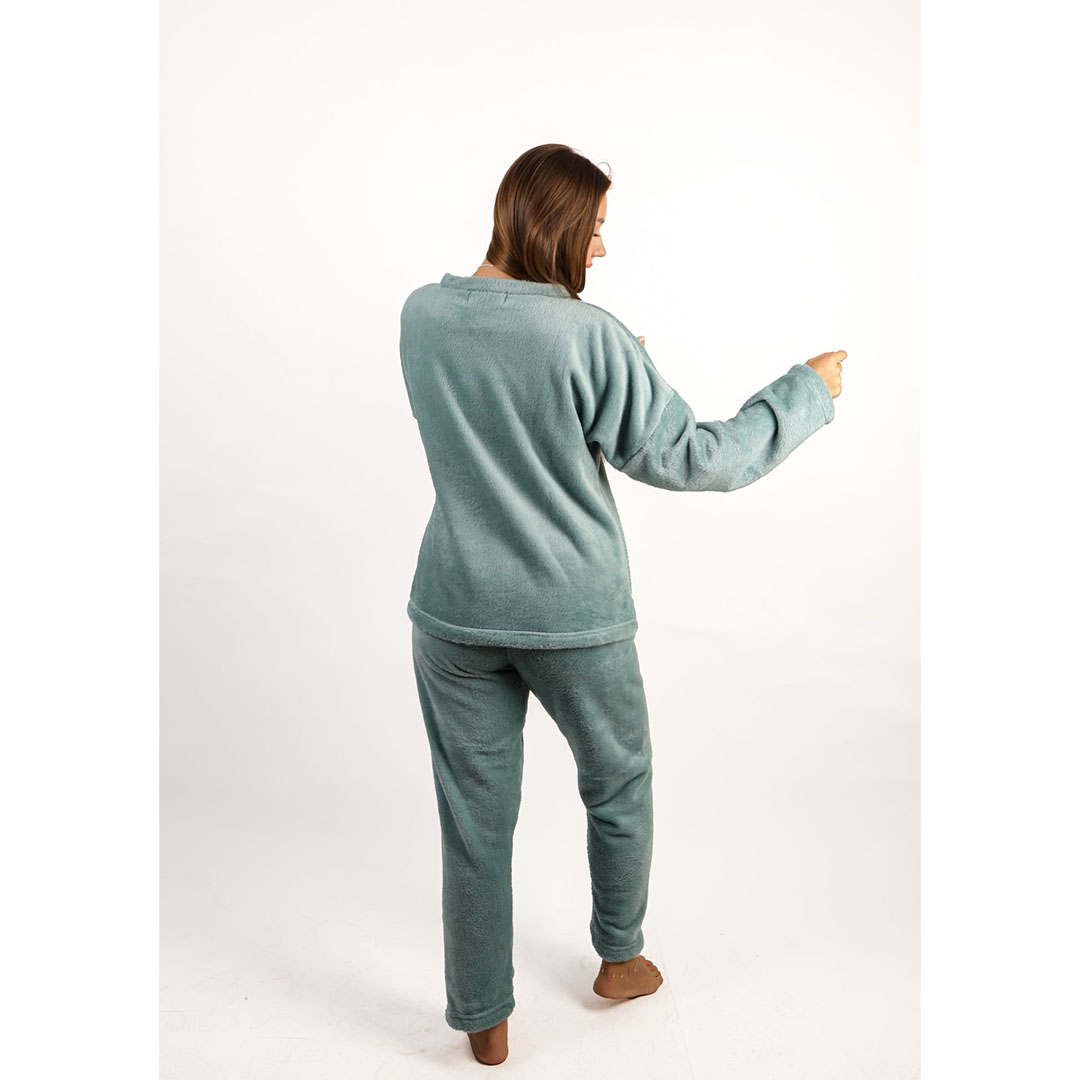 بيجامة شتوي حريمي - تركواز