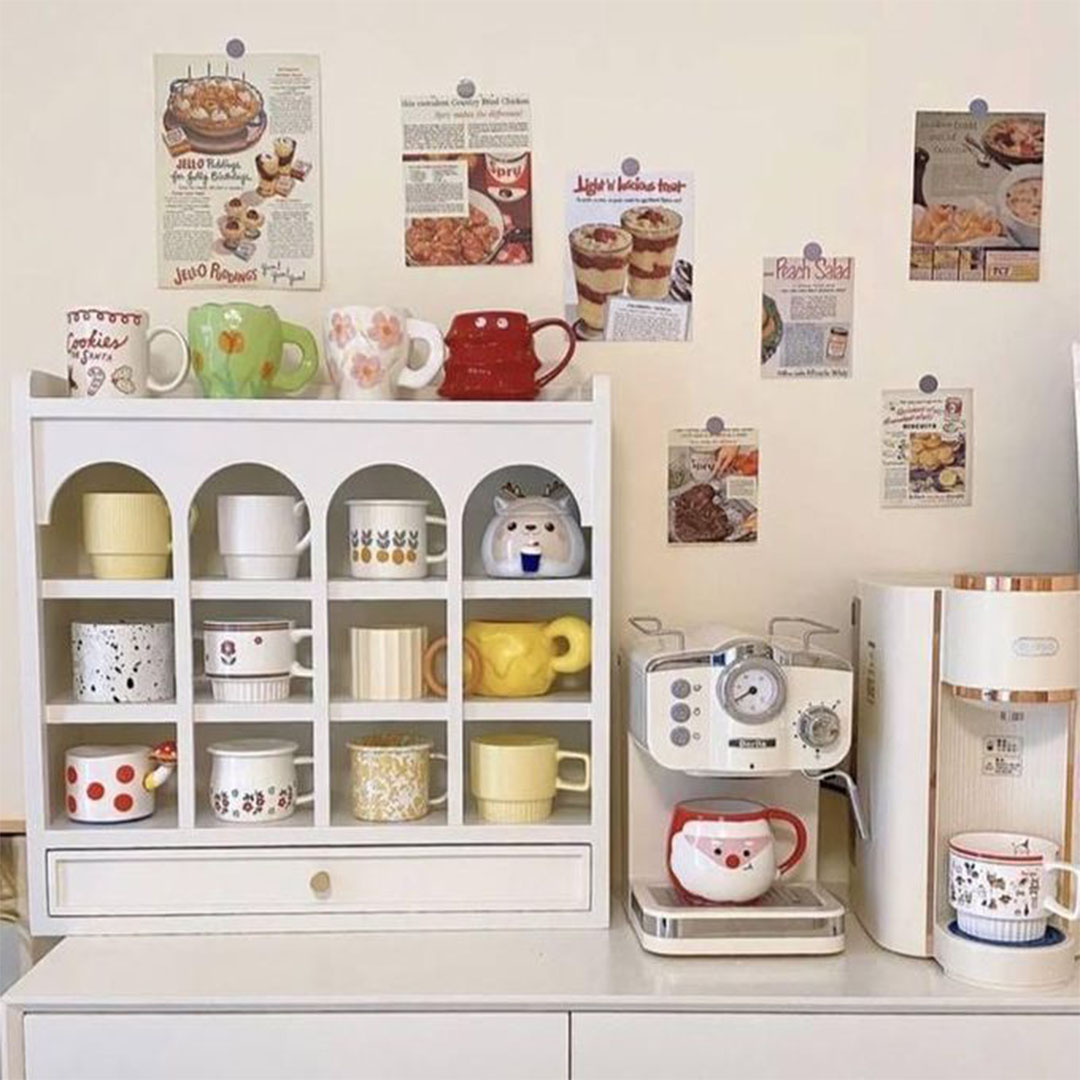 خزانة تخزين أكواب متعددة الأغراض