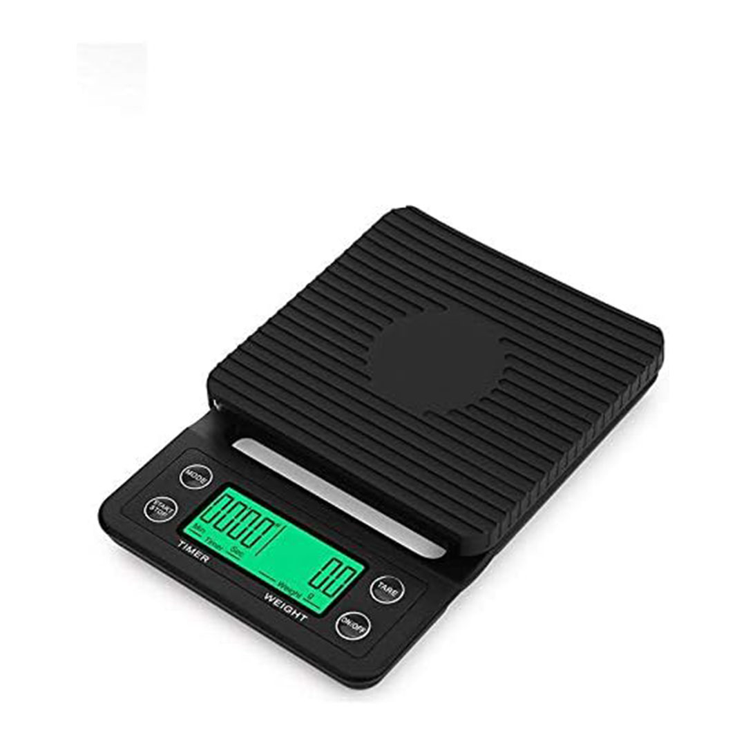 ميزان مطبخ ديجيتال الكتروني صغير  - 0.1-5000 جم اسود