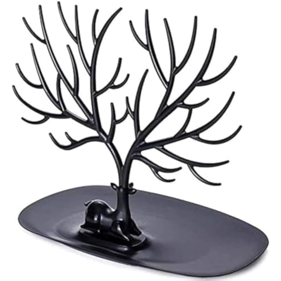 شجرة اكسسوار لتنظيم المجوهرات - أسود