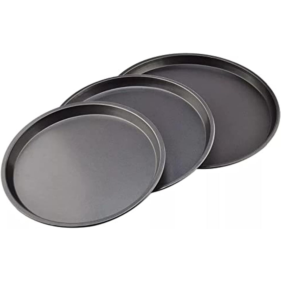 طقم صواني للبيتزا الومنيوم - 3 قطع