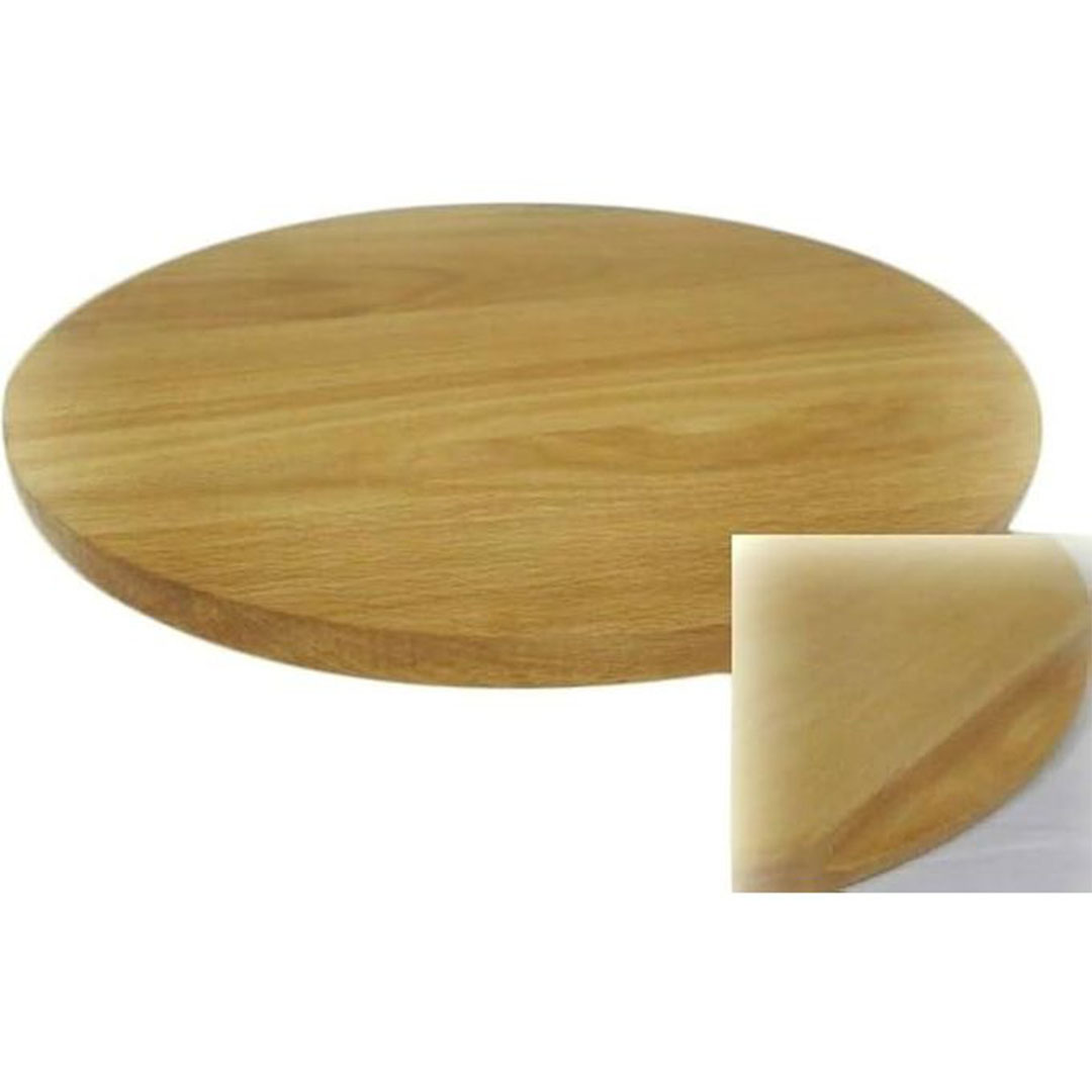 صينية دائرية مصنوعة من الخشب الطبيعي