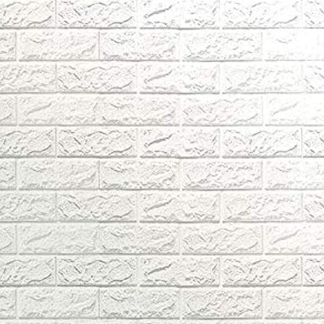 ملصق ثلاثي الابعاد للحائط - أبيض