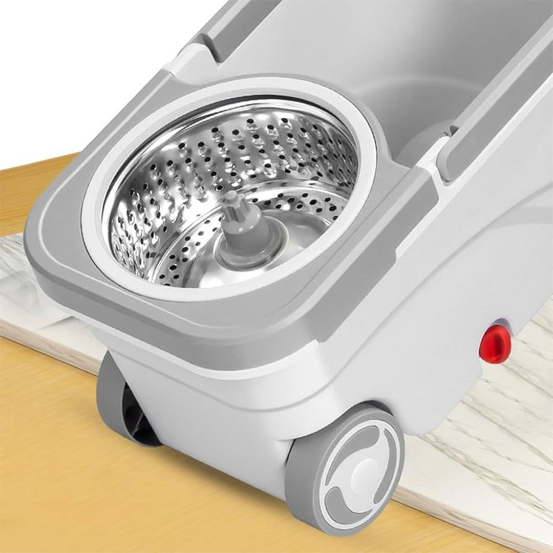 جردل بقلب ستانلس - أبيض