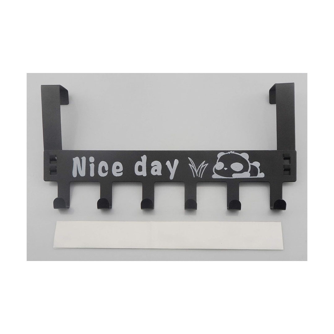 شماعة معدنية تعلق علي الباب - 6 خطافات