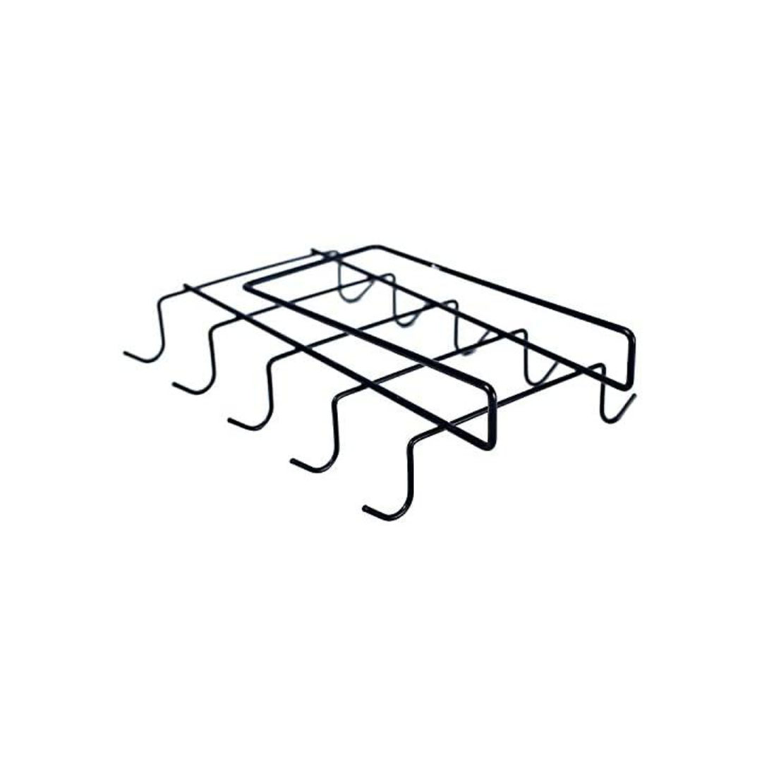 حامل مجات معلق - 10 خطافات - أسود