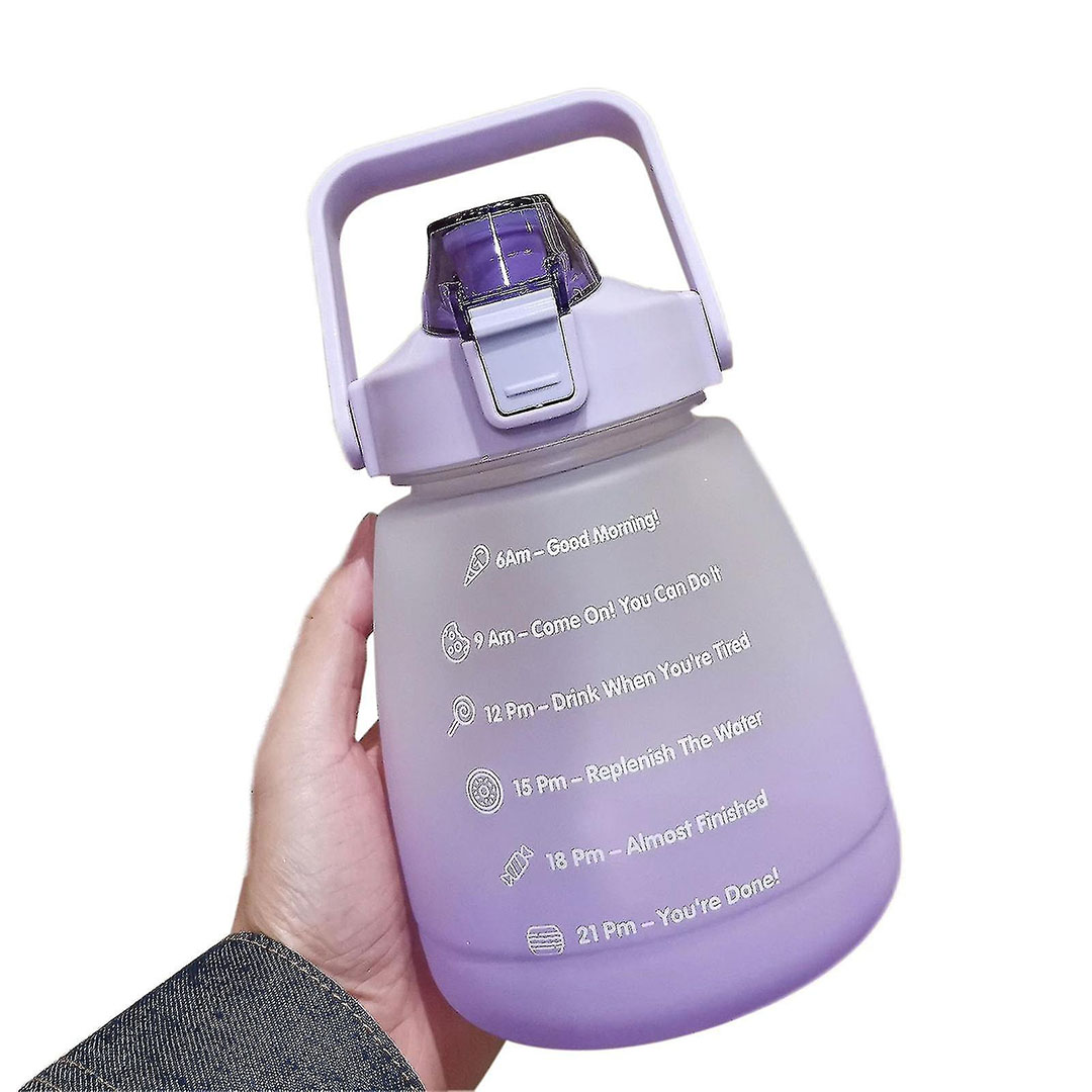 زجاجة مياه تحفيزية - 1 لتر - موف