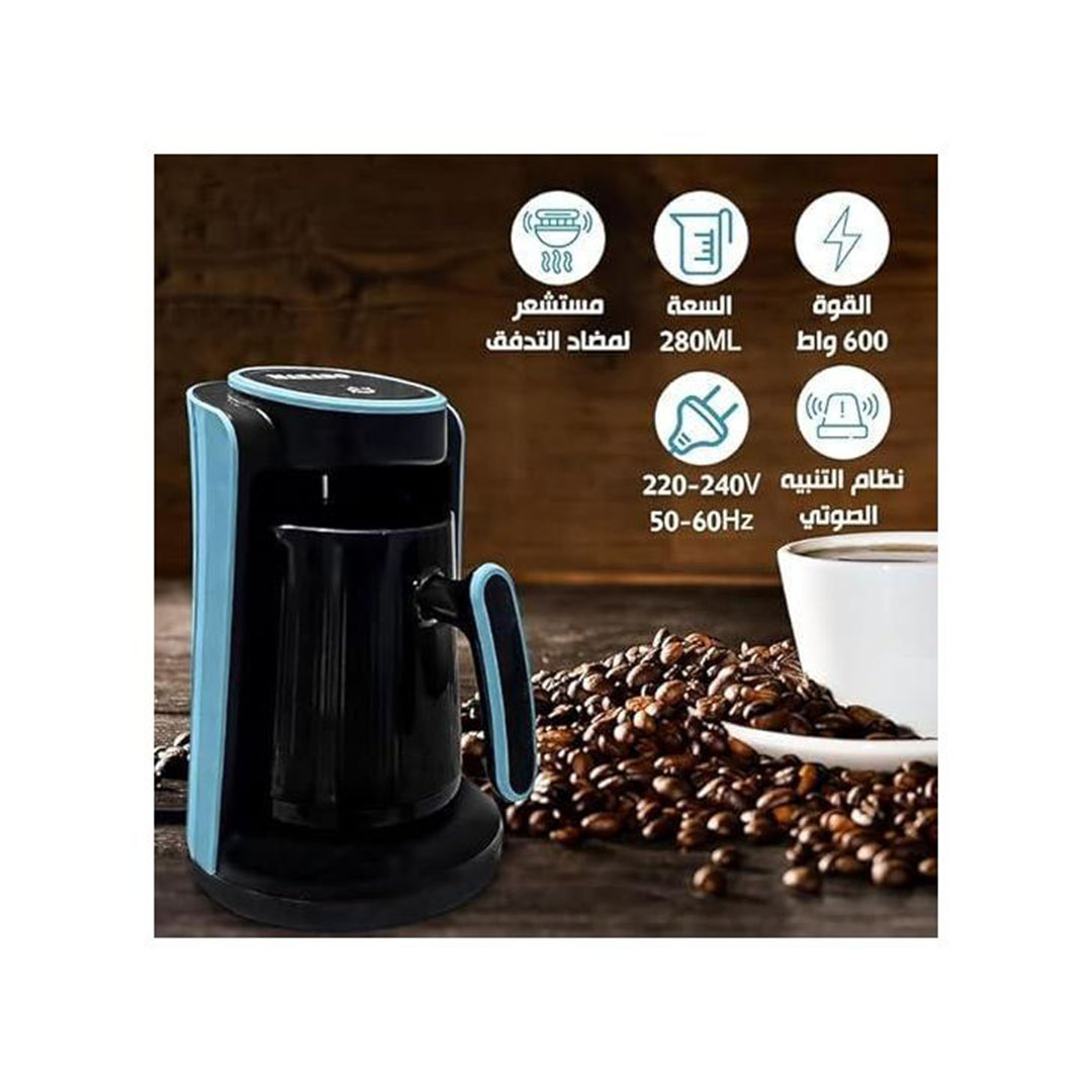 ماكينة صنع القهوة التركية - 600 وات - 4 أكواب - MA-1688