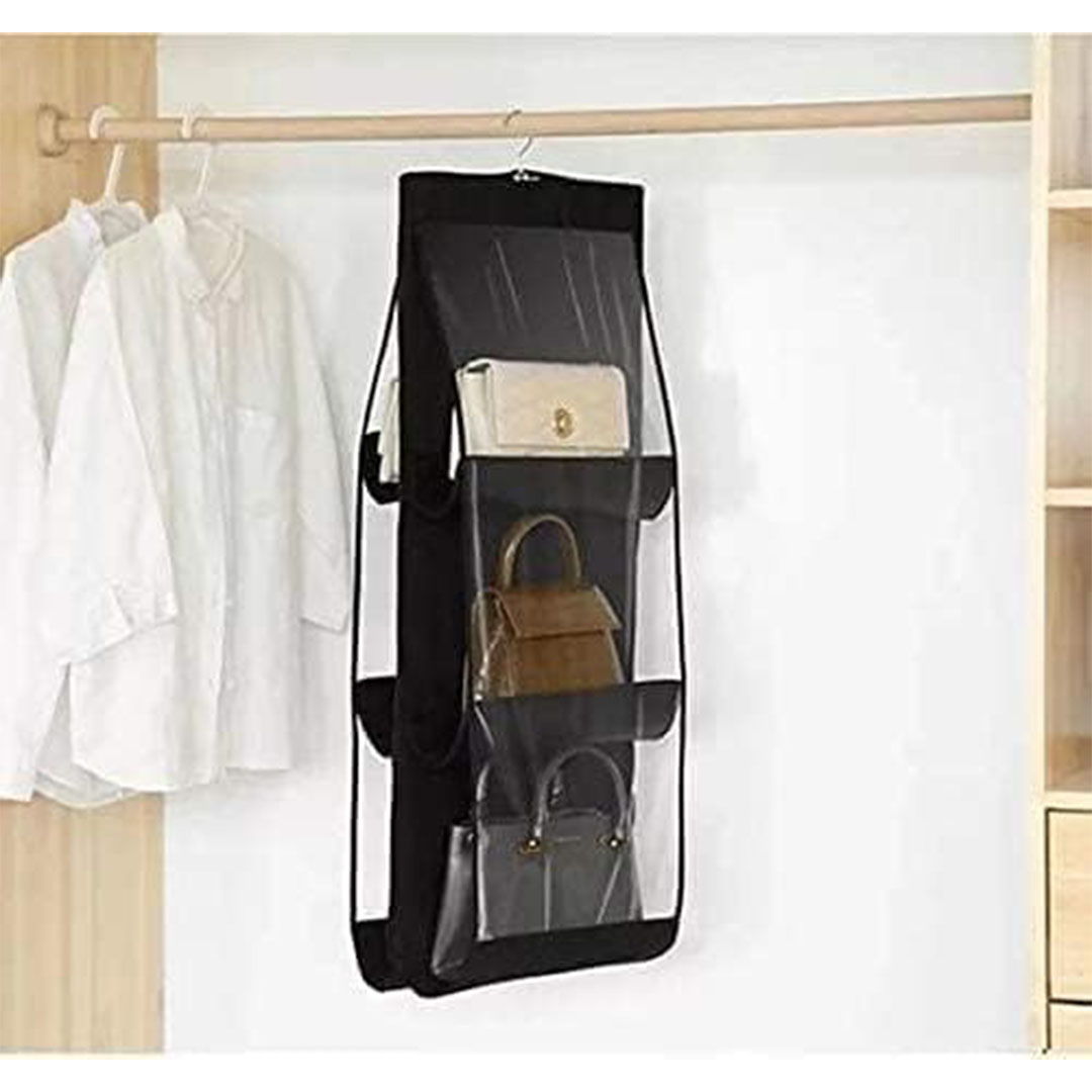 منظم حقائب اليد المعلقة - أسود