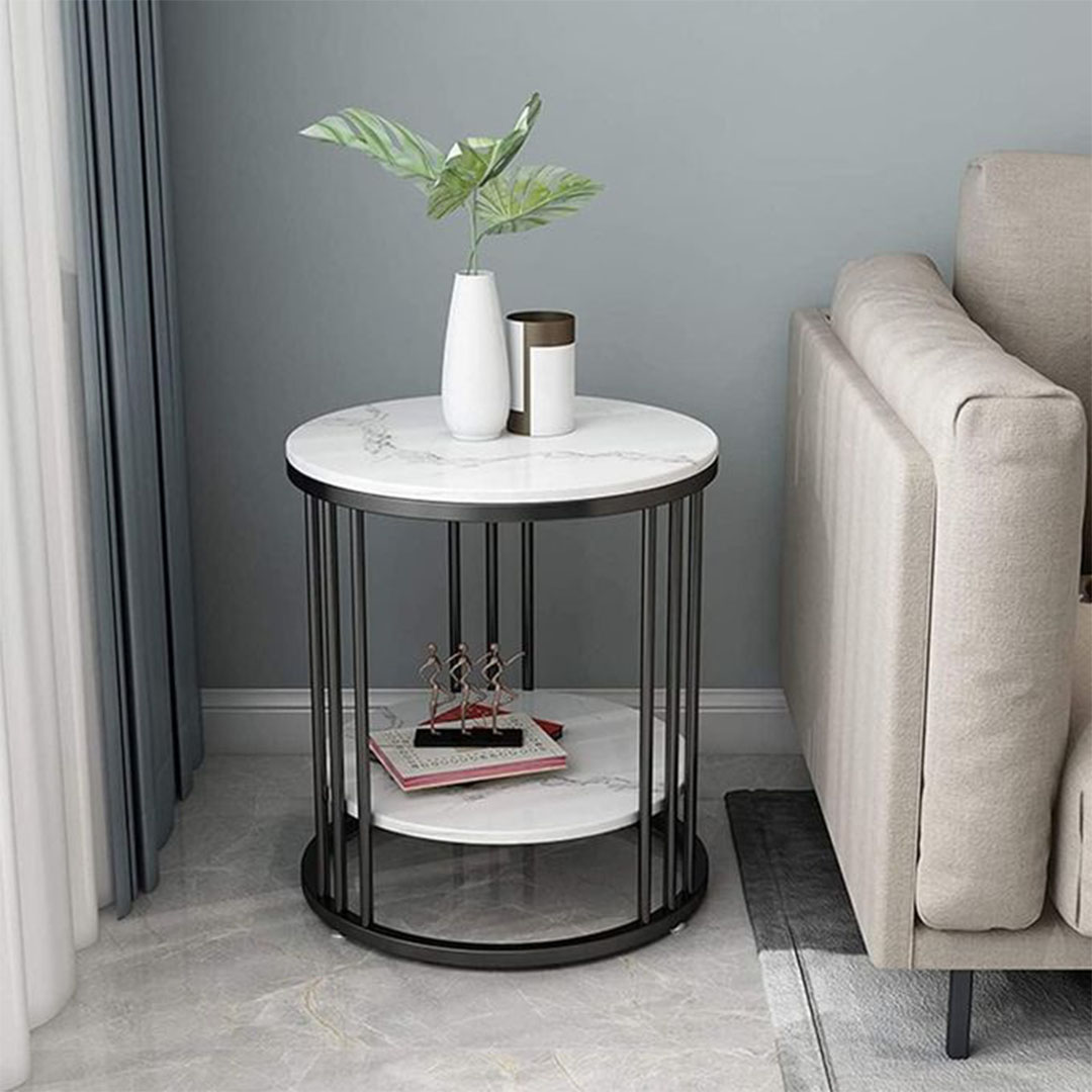 ترابيزة جانبية دائرية مودرن - ارتفاع 60 * قطر 50