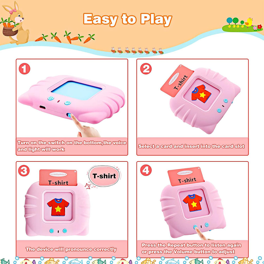 بطاقات تعليمية ناطقة للأطفال من سنة الي 6 سنوات