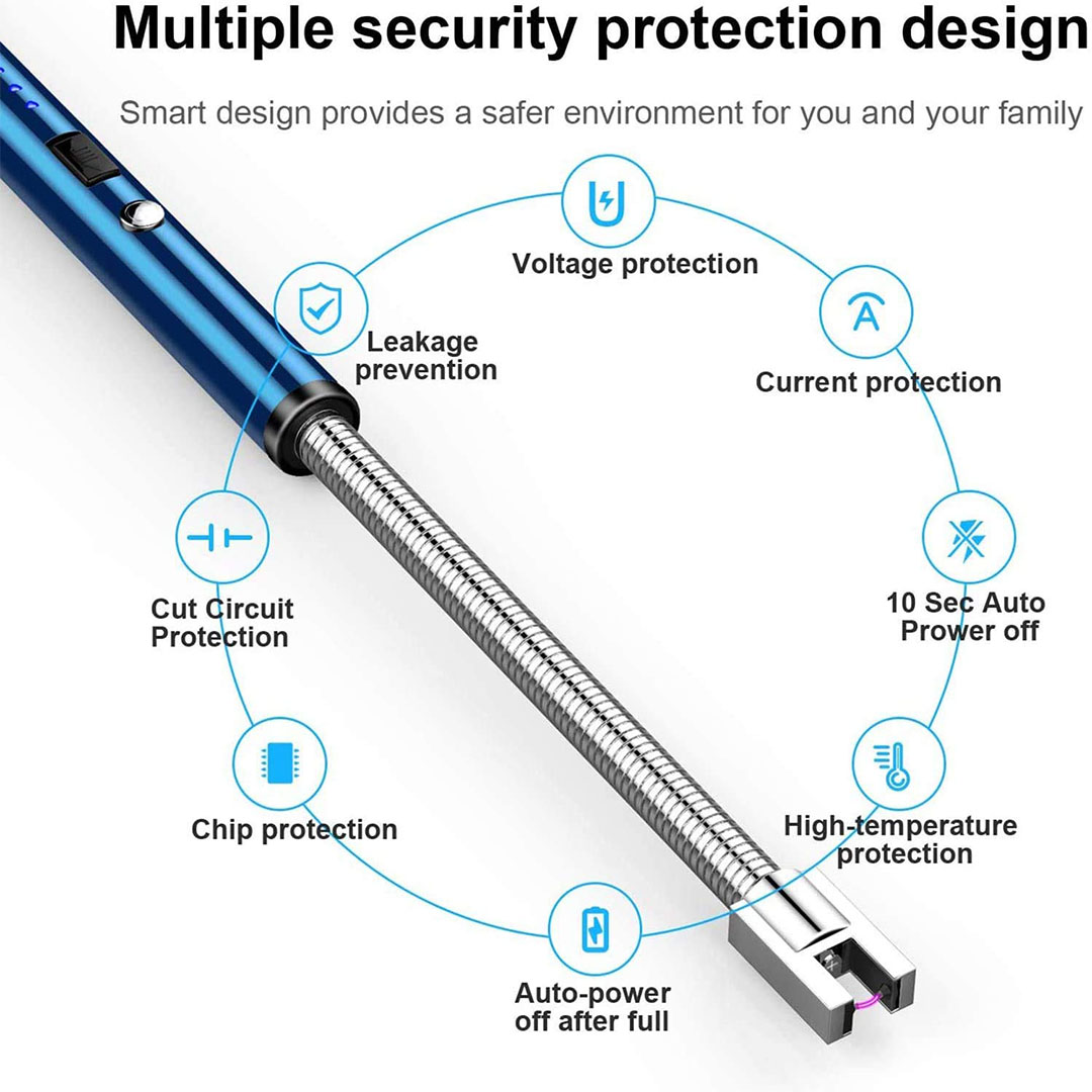 ولاعة بلازما بدون لهب - أزرق