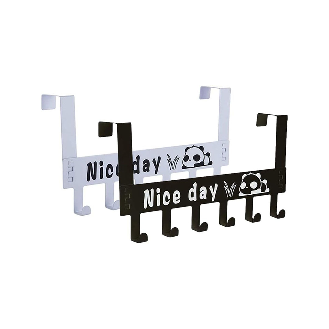 شماعة معدنية تعلق علي الباب - 6 خطافات