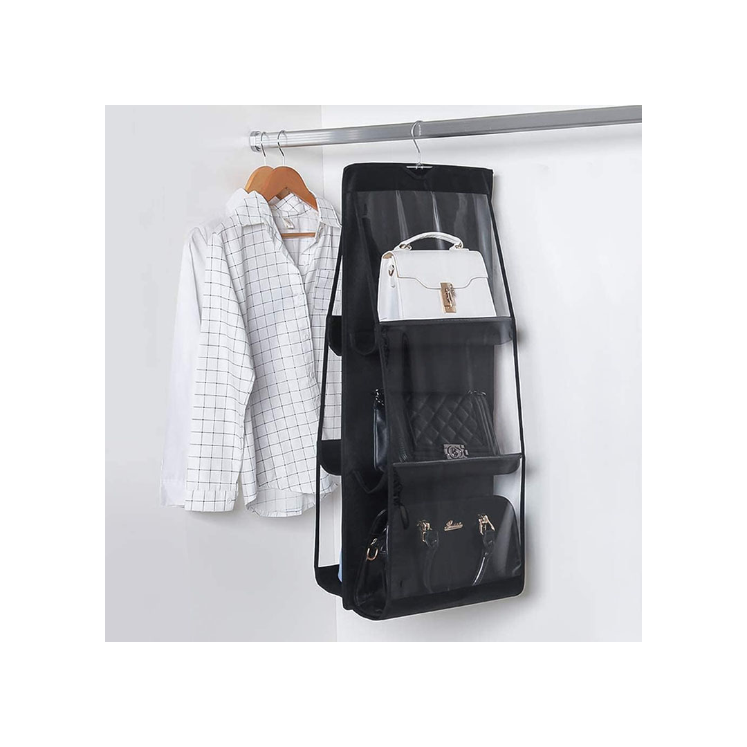 منظم شنط للدولاب - 6 جيوب