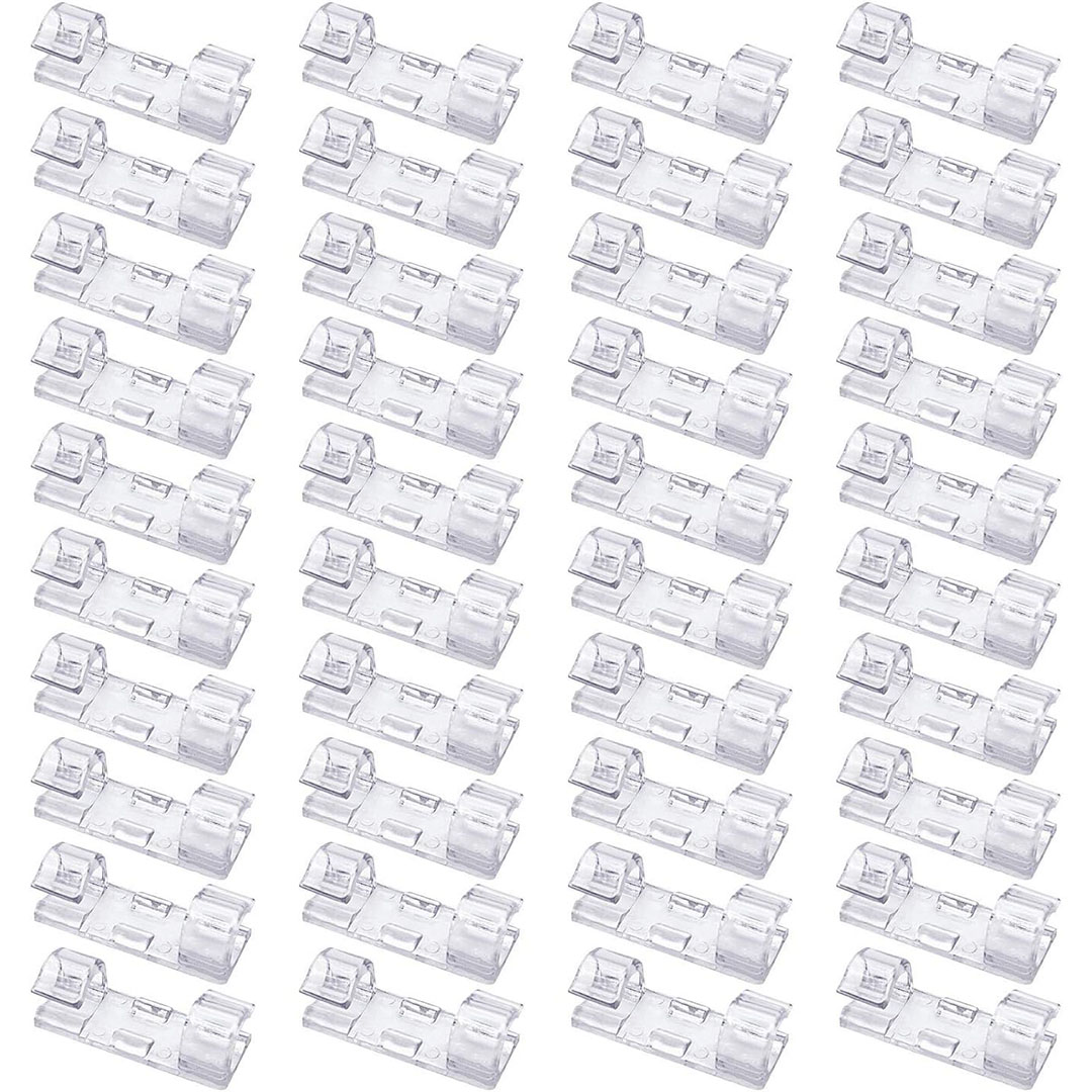 منظم كابلات واسلاك الكهرباء - 40 قطعة