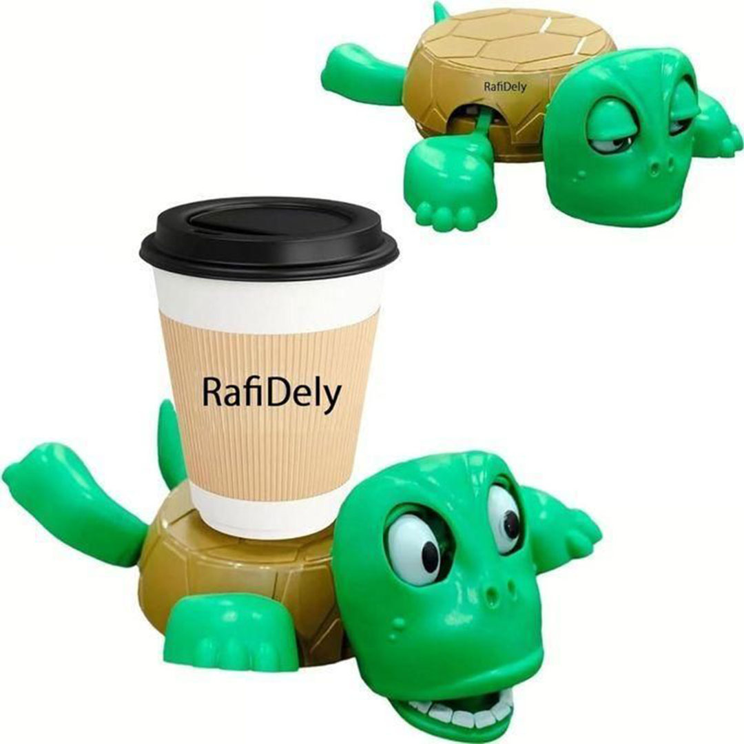 حامل أكواب على شكل سلحفاة كرتونية