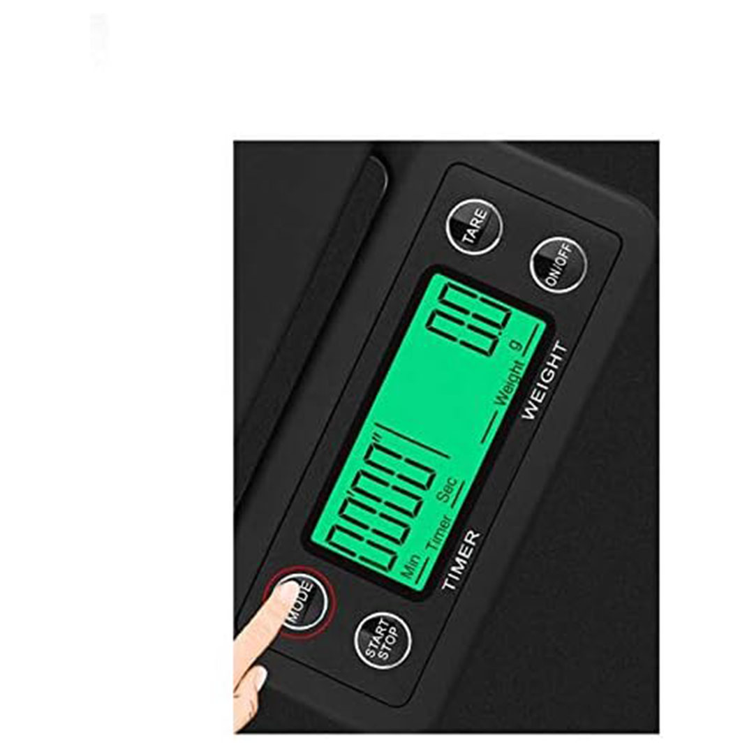 ميزان مطبخ ديجيتال الكتروني صغير  - 0.1-5000 جم اسود
