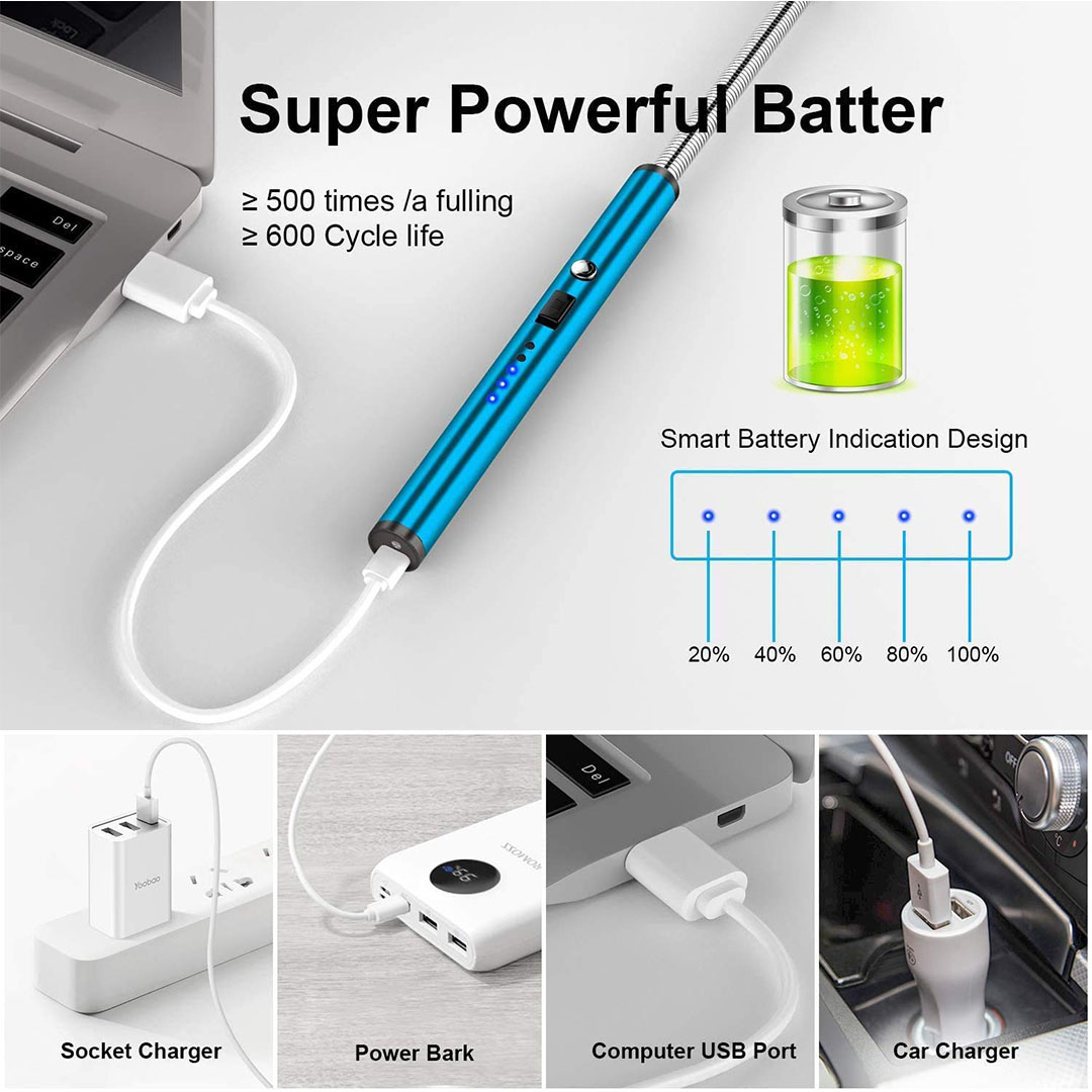 ولاعة بلازما بدون لهب - أزرق