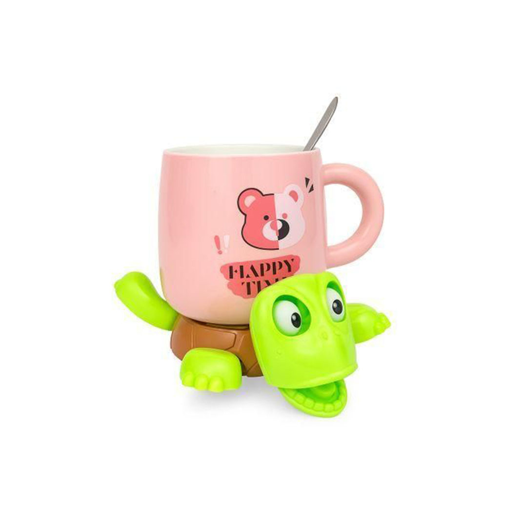 حامل أكواب على شكل سلحفاة كرتونية