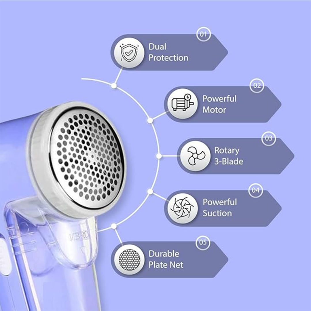 ماكينة ازالة الوبر سوكاني قابلة للشحن - أزرق فاتح