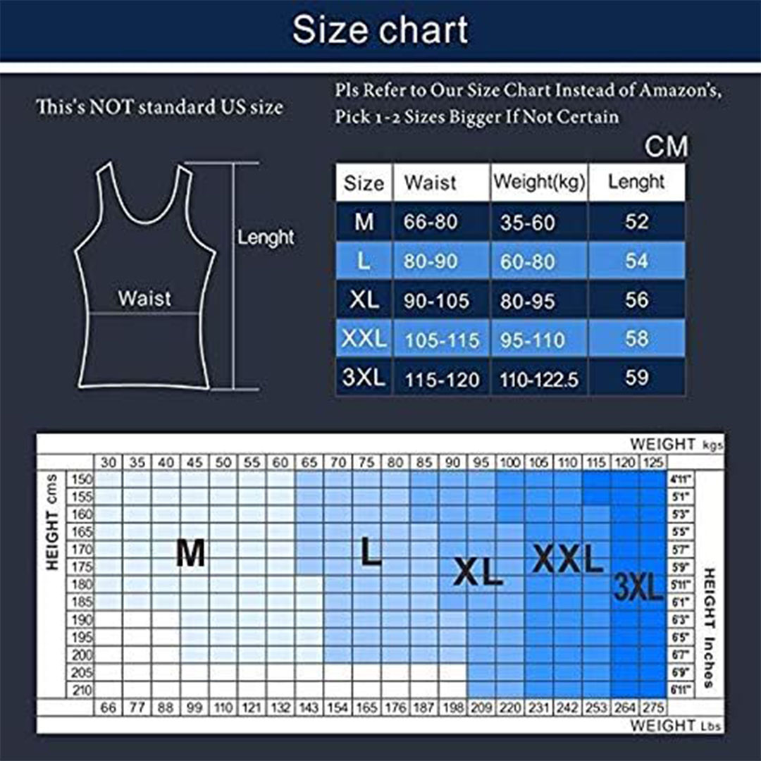 مشد رجالي للبطن و لشد ترهلات الجسم - أبيض