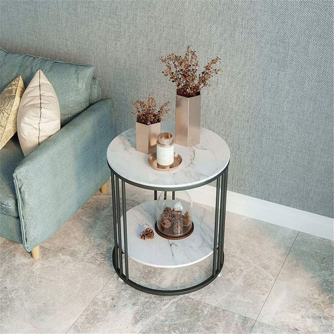 ترابيزة جانبية دائرية مودرن - ارتفاع 60 * قطر 50