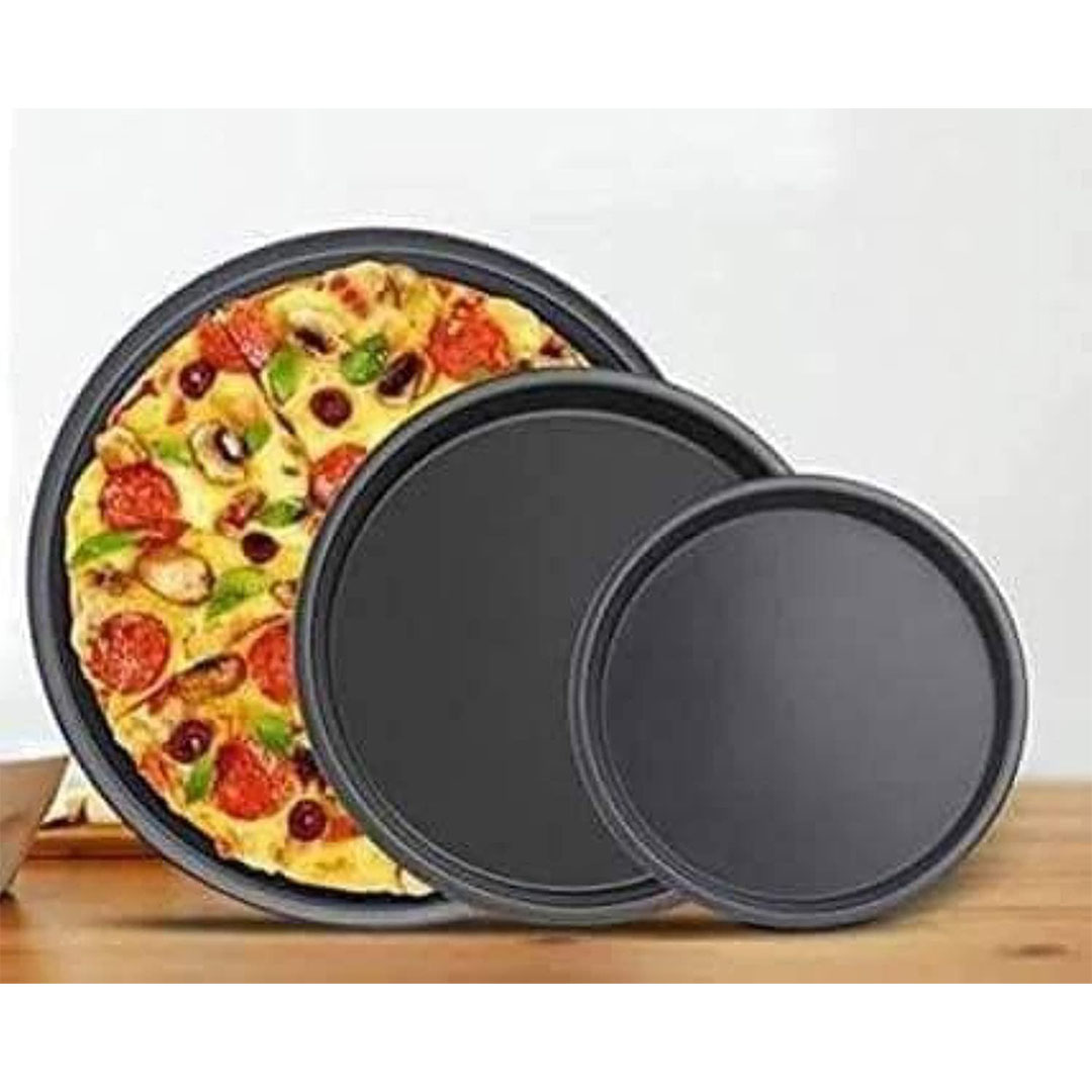 طقم صواني للبيتزا الومنيوم - 3 قطع