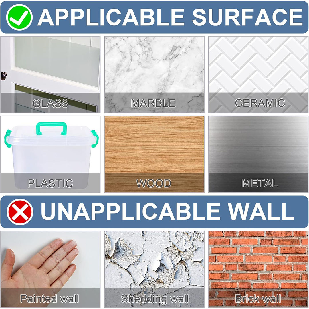 شريط لاصق مزدوج الجوانب مع صندوق تخزين - 120 قطعة - شفاف