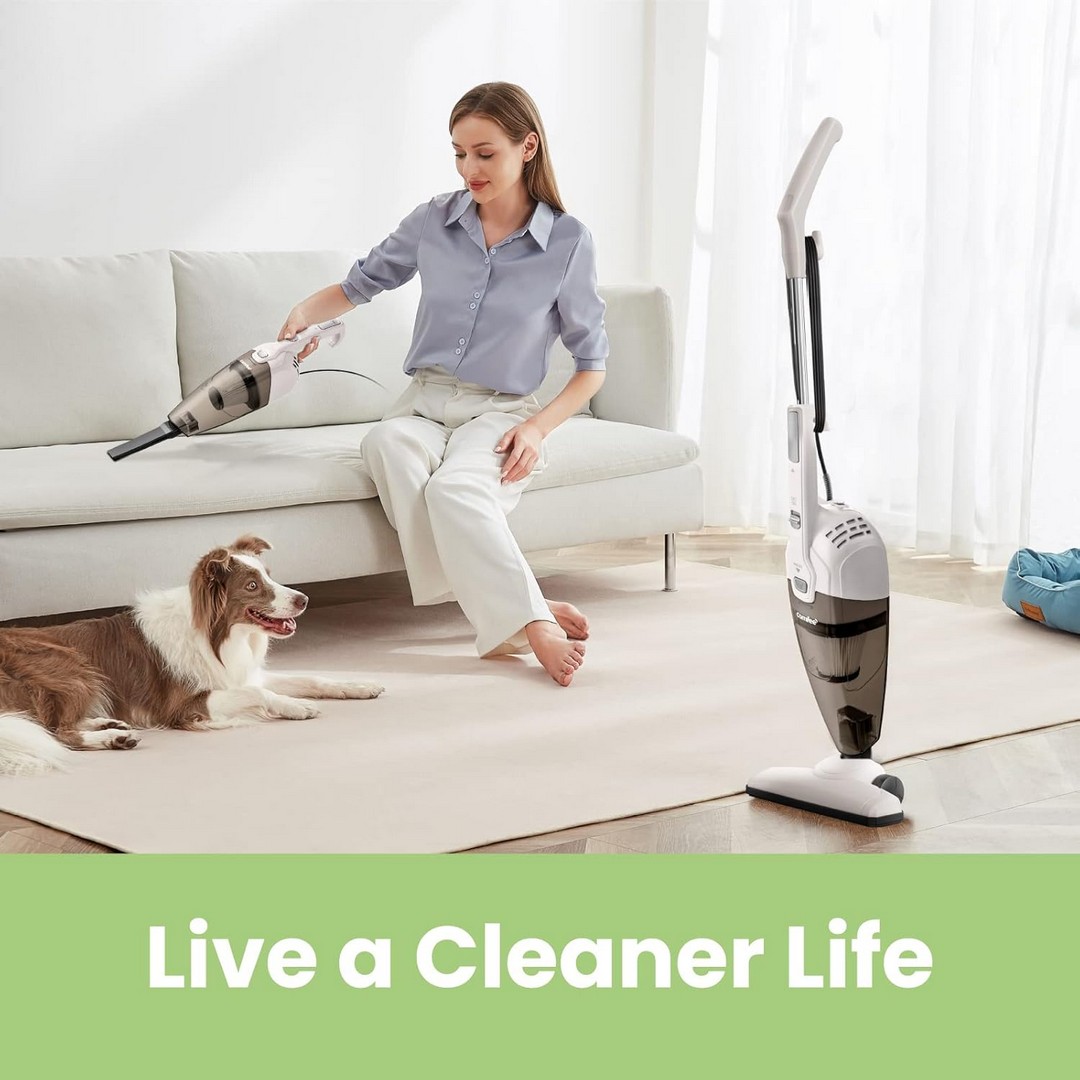 مكنسة كهربائية محمولة ميديا 3 في 1 - 600 وات - 0.5 لتر - أبيض