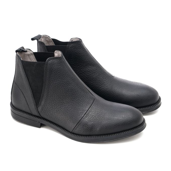 هاف بوت رجالي جلد