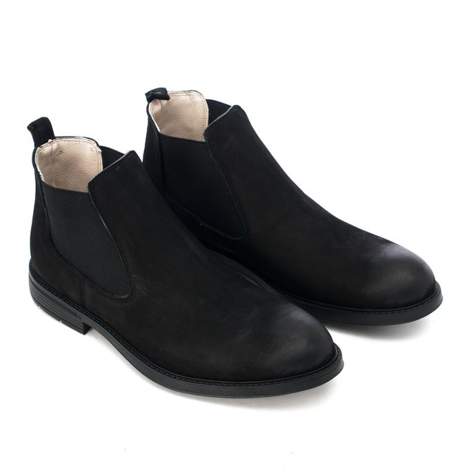 هاف بوت رجالي جلد طبيعى شموازيت