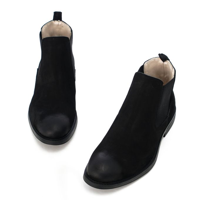 هاف بوت رجالي جلد طبيعى شموازيت