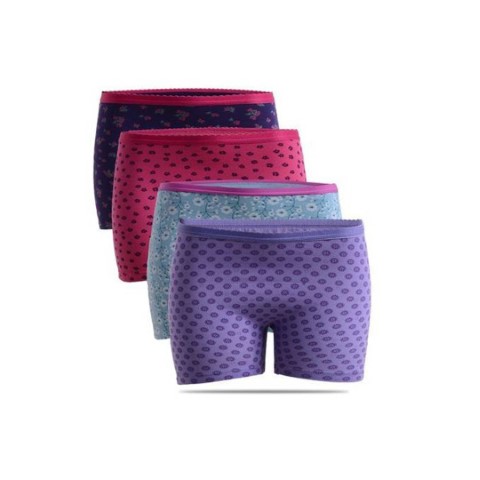 بانتي شورت حريمي مطبوع - 4 قطع