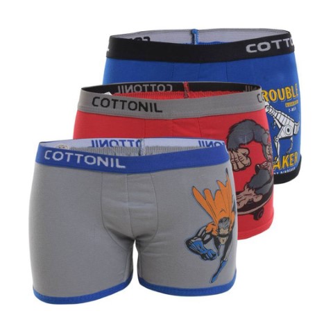 بوكسر أولادى مطبوع - 3 قطع