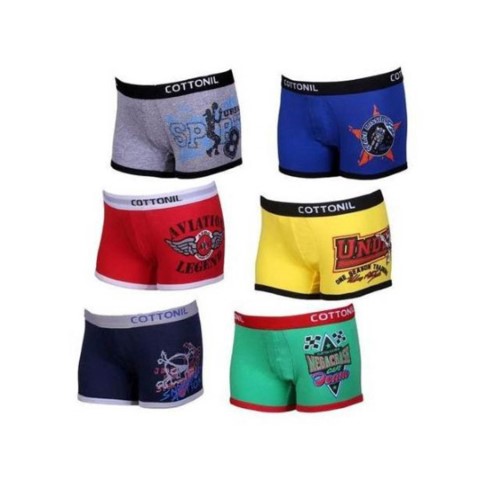 بوكسر أولادى مطبوع - 6 قطع