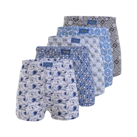 بوكسر قطونيل رجالى مطبوع - 5 قطع