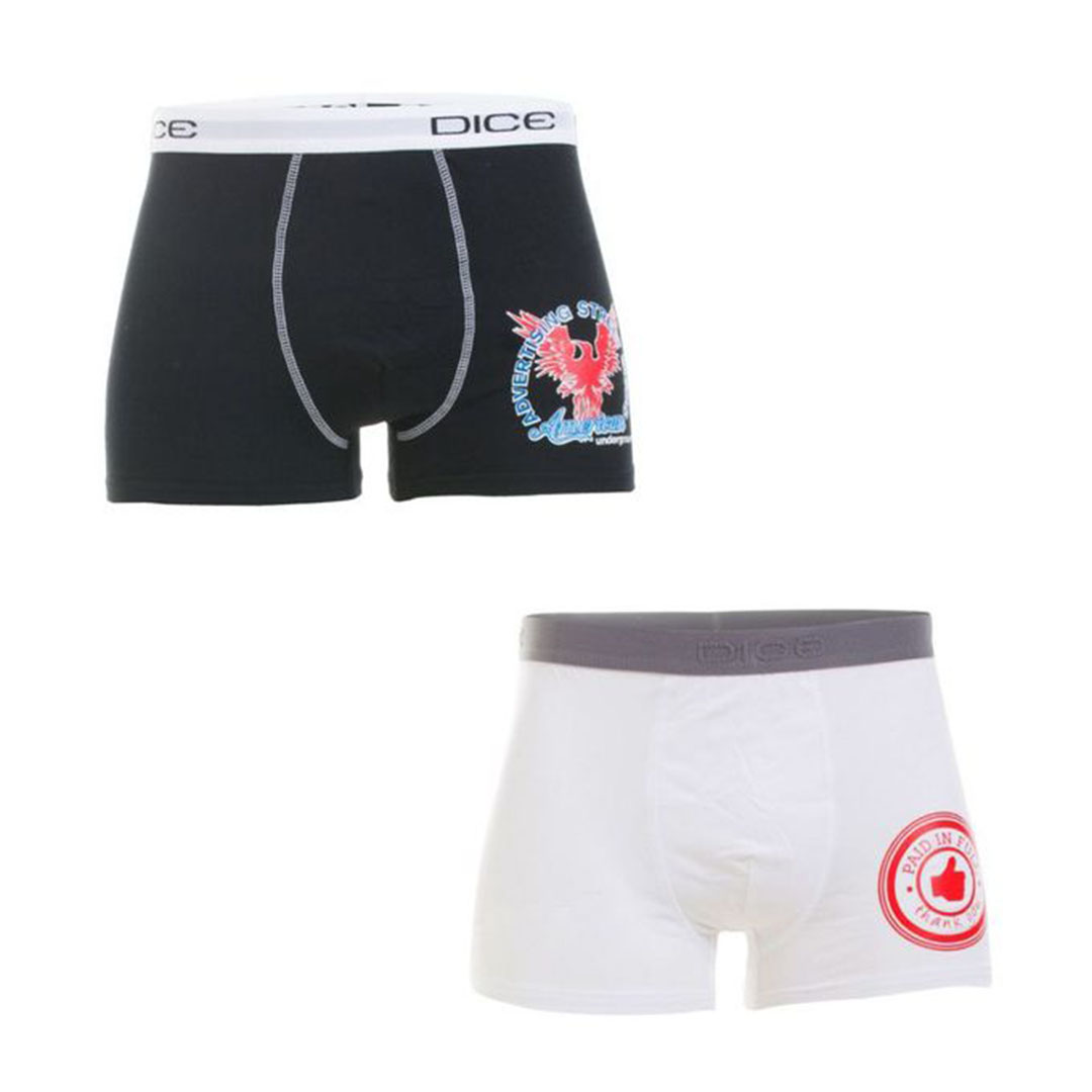 بوكسر رجالي برسومات - 2 قطعة